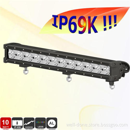 Powerful Single Row LED 4X4 Light Bar